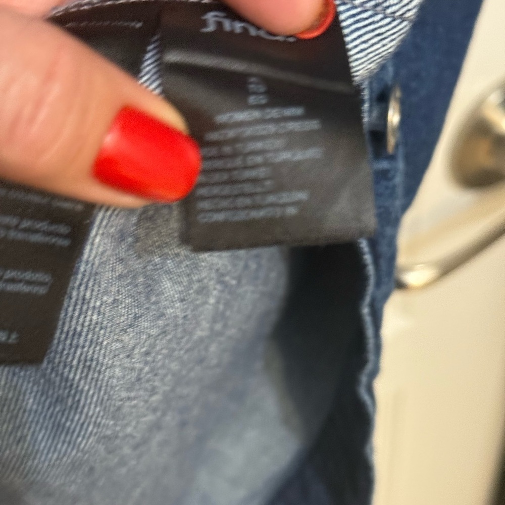 Dark Blue Denim Longline Jacket - Picture 3 of 6